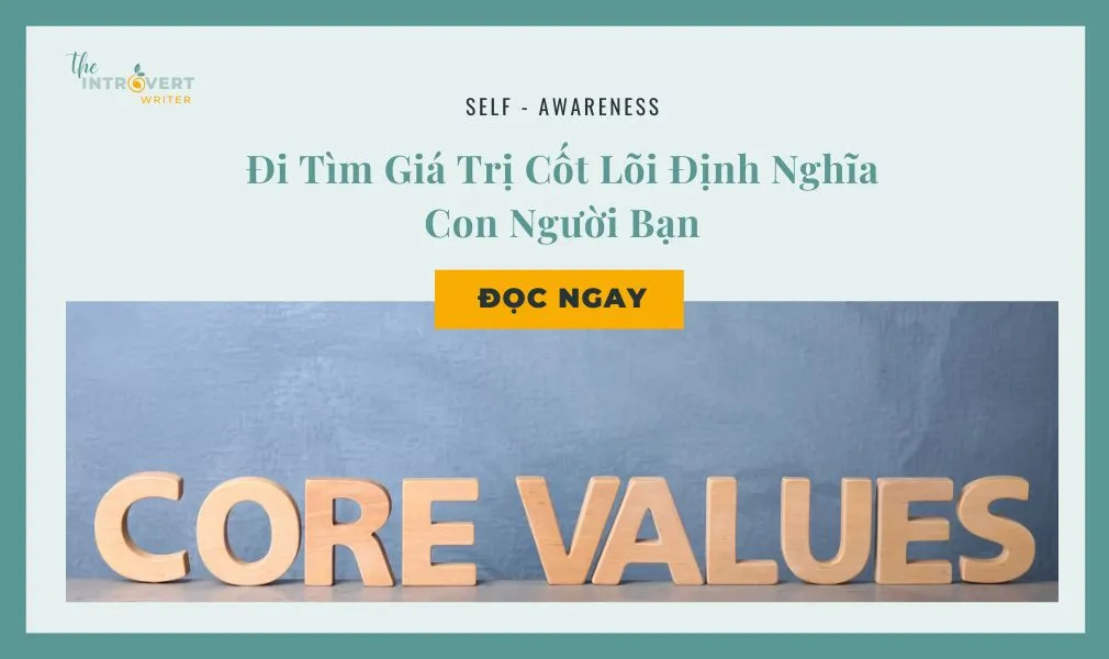 giá trị cốt lõi của bản thân